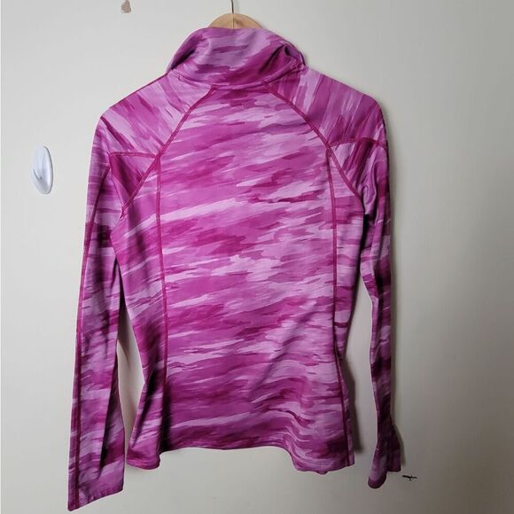 UNDER ARMOUR UA ColdGear 1/2 ZIP WOMEN LONG SLEEVE SHIRT, PINK CAMO 1248527-601 - Picture 1 of 3